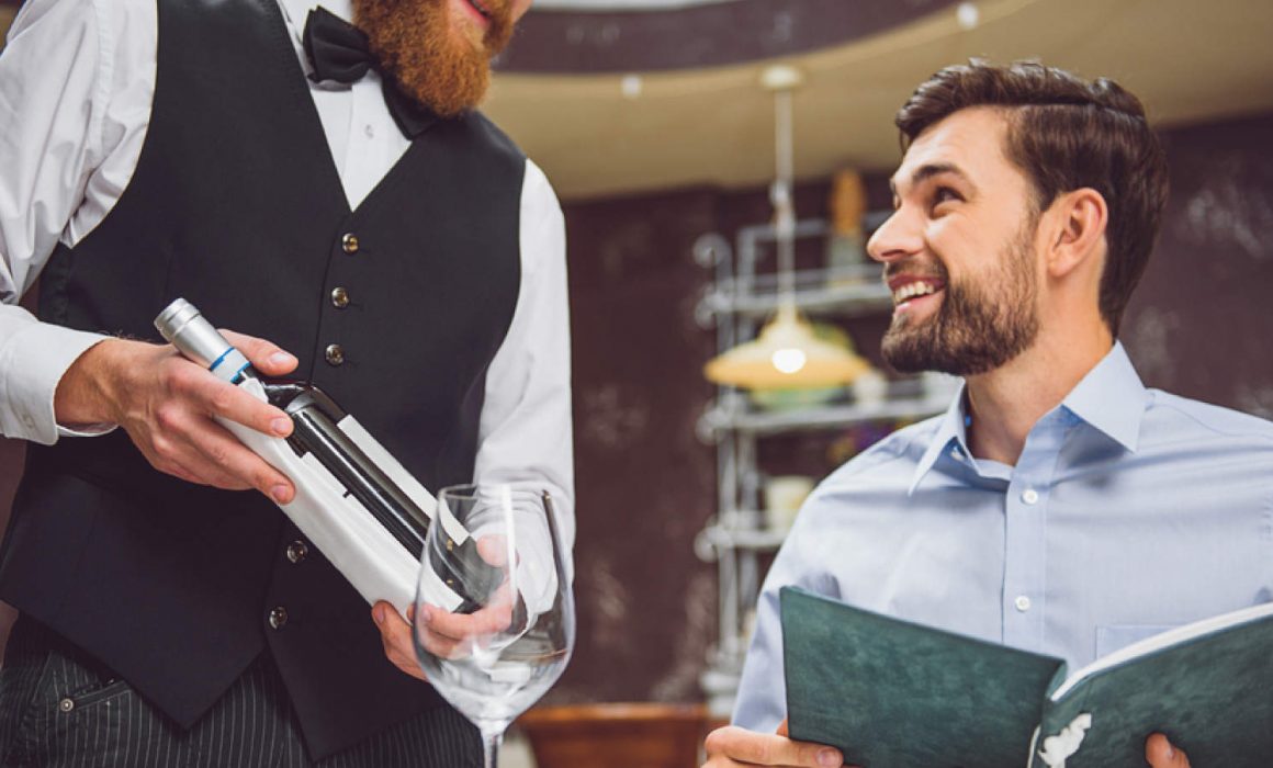 servire vino ristorante